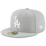 New Era Men's Fitted hat Los Angeles Dodgers Gray/White Cap 11591145 (7 1/8-56.8cm)