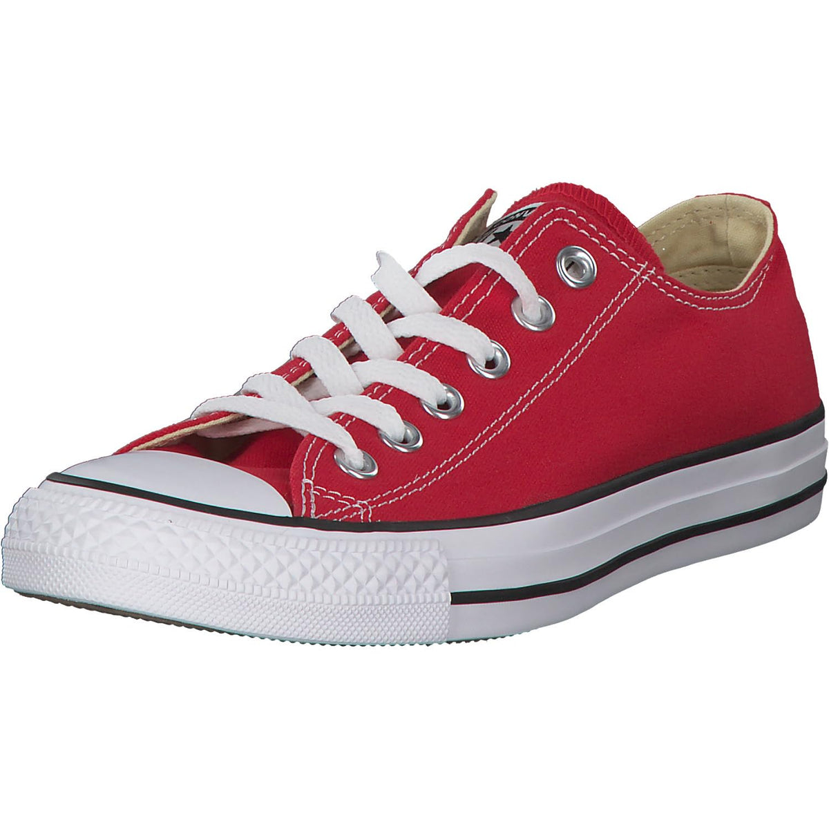 Converse Chuck Taylor All Star Canvas Low Top Sneaker,Red,4.5 US Men/6.5 US Women
