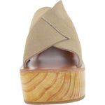 Free People Kora Platform Clog 9 Taupe Suede