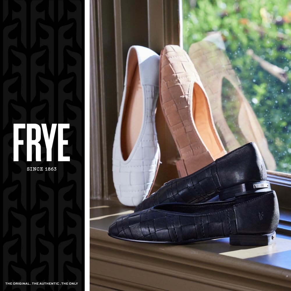 Frye Women's Claire Flat Shoe, Cognac - 8.5 M