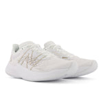 New Balance Women's FuelCell Prism V2 Running Shoe, White/Light Gold Metallic/White, 10.5