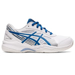 ASICS Boy's Gel-Game 8 GS (Little Kid/Big Kid) White/Lake Drive 4.5 Big Kid M