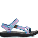 Teva Girls Original Universal Tie-Dye Sandal, Sorbet Cotton Candy, 4 Little Kid