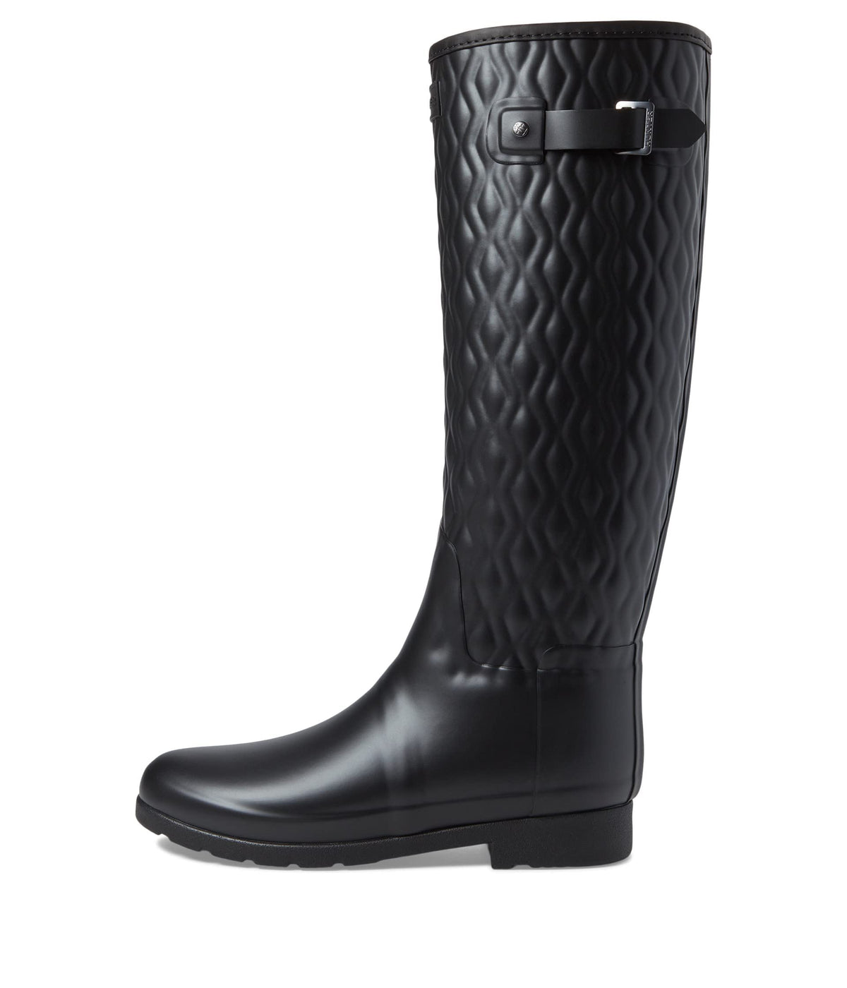 Hunter Refined Tall Vertical Quilt Boot Black 6 M