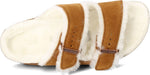Birkenstock Women's Arizona Shearling Sandals, Mink, Tan, 10 Medium US