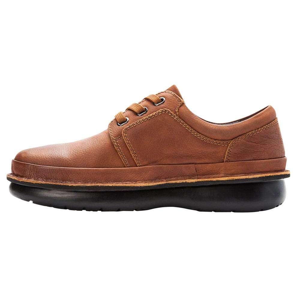 Propét Men's Villager Oxford Walking Shoe, Cognac, 14 Narrow