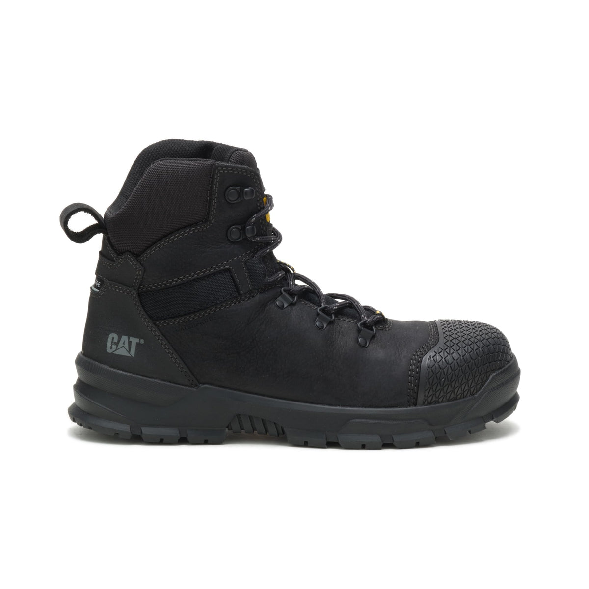 Caterpillar Men's Accomplice Steel Toe Waterproof Construction Boot, Black, 12