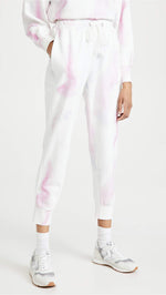 PAIGE Women's Annette Light Weight Relaxed Jogger, Fuschia Multi, L