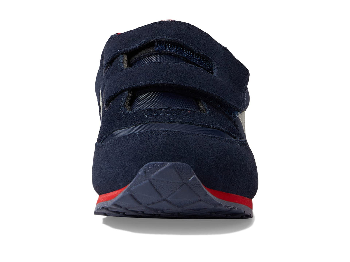 Saucony Baby Jazz Hook & Loop Sneaker, Navy/Grey/Red, 10.5 US Unisex Little Kid