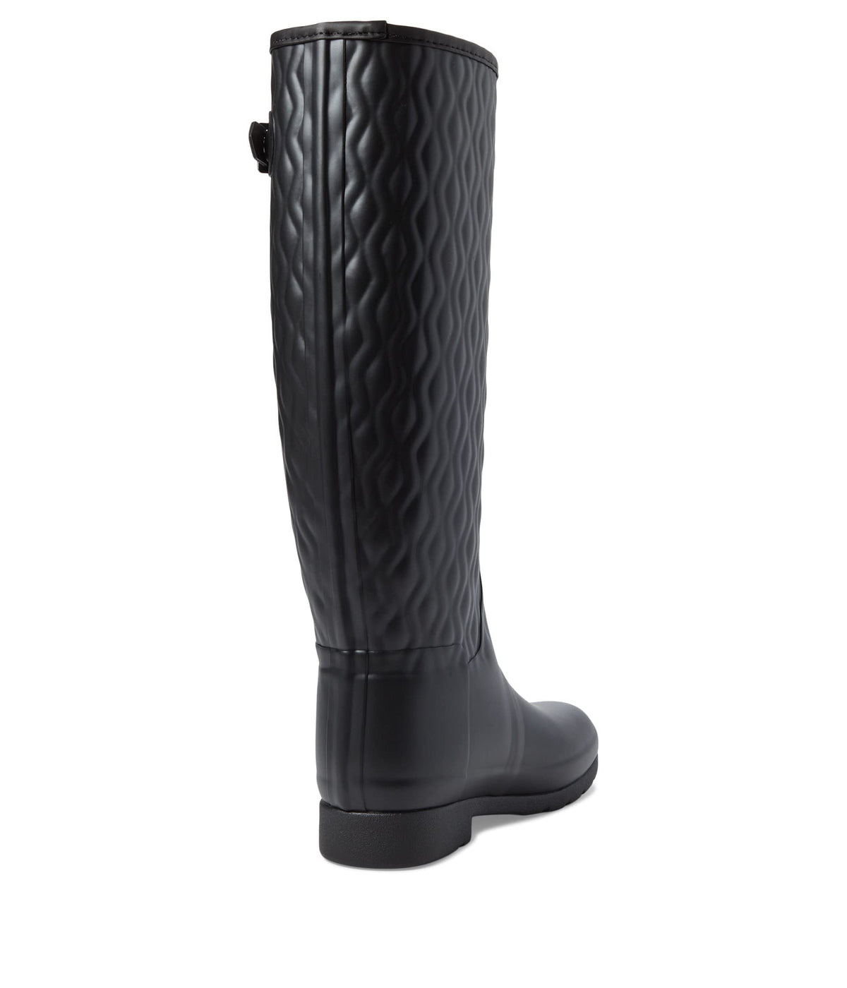 Hunter Refined Tall Vertical Quilt Boot Black 6 M