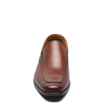 Florsheim Jackson Moc Toe Venetian Loafers for Men - Leather Upper, Squared Toe Closure, Slip-On Style, and Classy Footwear Cognac 8.5 M (D)