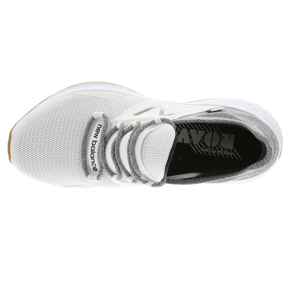 New Balance Women's Fresh Foam Roav V1 Sneaker, Nb White/Black, 9 M US