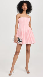 STAUD Women's Mini Bella Dress, Pearl Pink, 0
