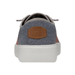 Hey Dude Conway Craft Linen Red/White/Blue Men's 7 & Women's 9 | Unisex Sneakers | Unisex Slip On Shoes | Comfortable & Light-Weight