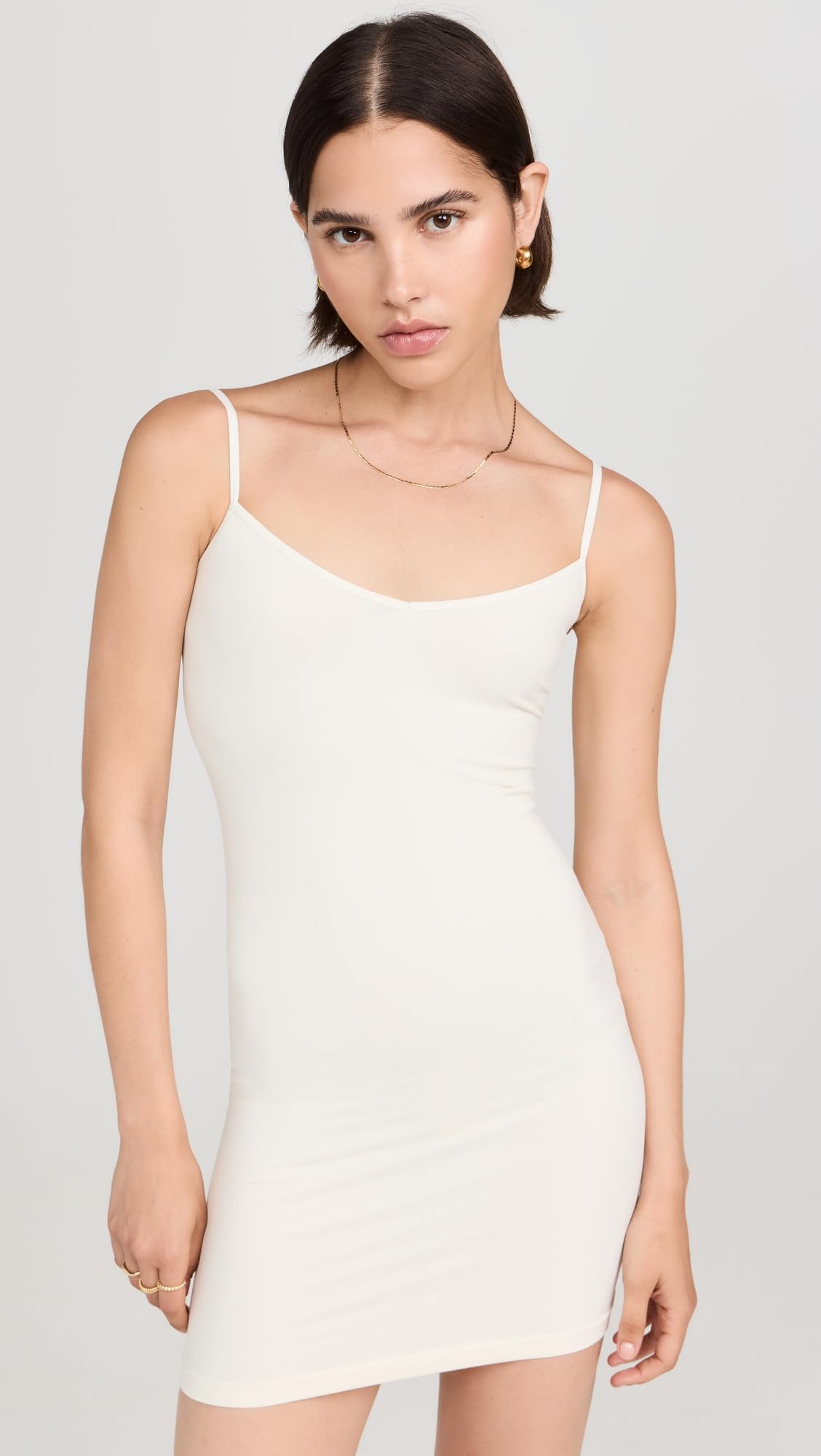 Free People Women's Seamless Mini Slip, Ivory, White, XS-SM (Women's 0-6)