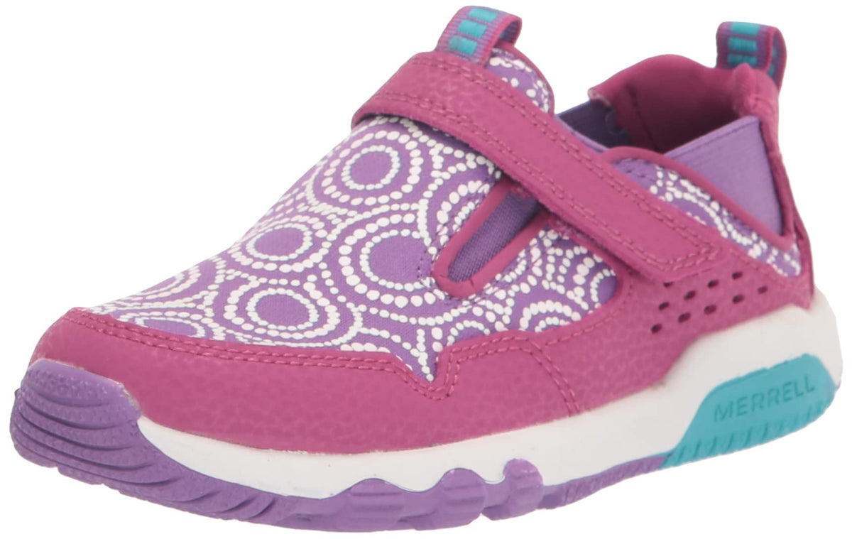 Merrell Free Roam Moc Chroma Sneaker, Fuchsia, 1 US Unisex Big Kid