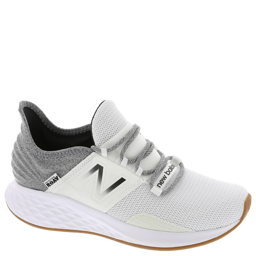 New Balance Women's Fresh Foam Roav V1 Sneaker, Nb White/Black, 9 M US