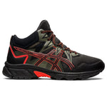 ASICS Men's Gel-Venture 8 Mid Top Running Shoes, 8.5, Black/Cherry Tomato