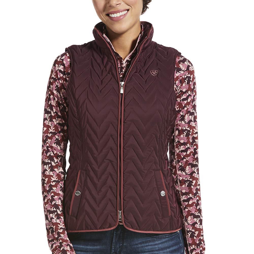 Ariat 10032704MEDR Women's Ashley Insulated Vest Winetasting MEDR