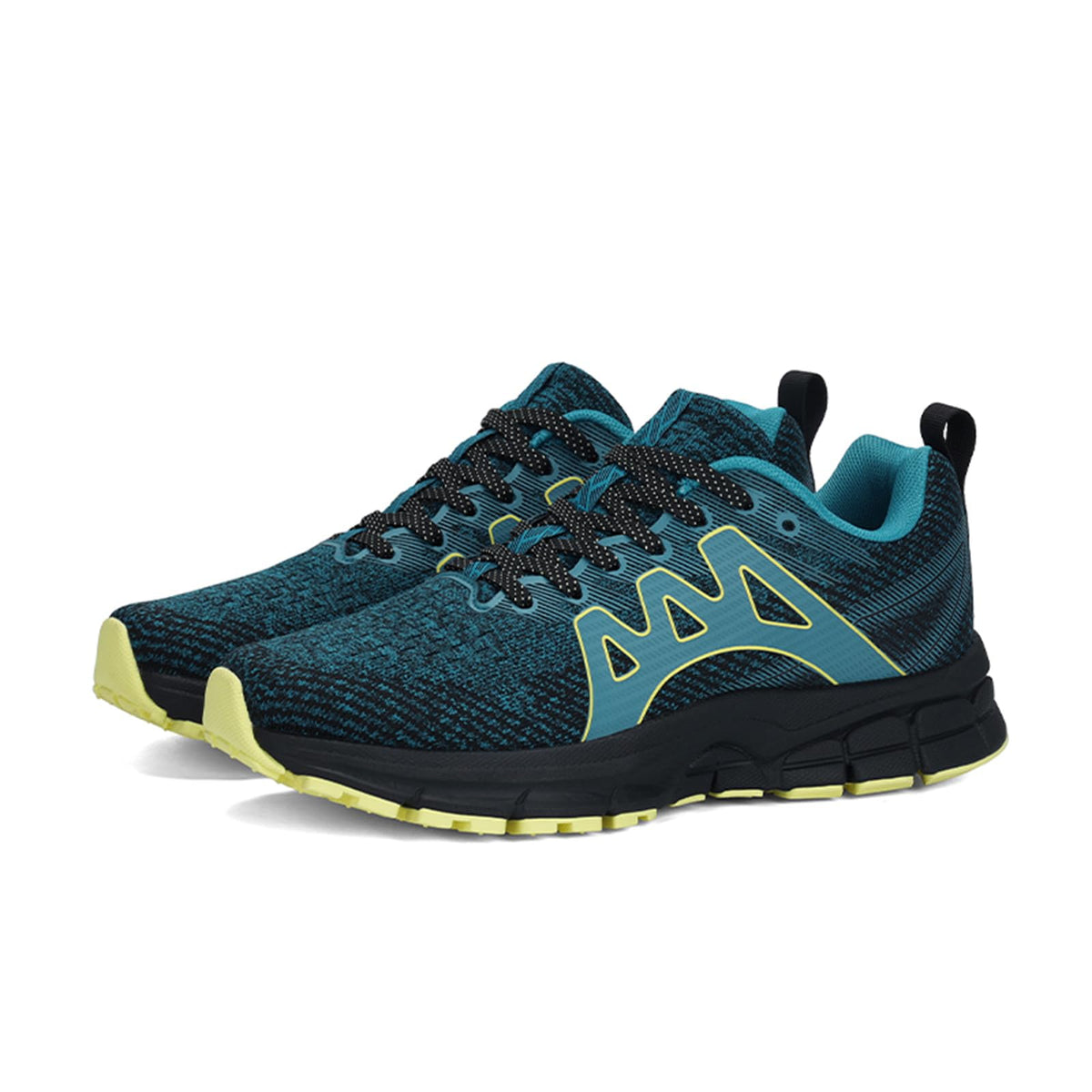 Sadmon Women's Non-Slip Sneakers Cross-Training Shoes Lightweight Tennis Shoes for Walking, Fitness, Travel, Work Breathable mesh, Comfortable Insole Black Blue Size 7