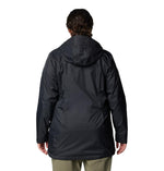 Columbia Womens Switchback II Lined Long Rain Jacket, Black, Medium