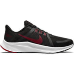 NIKE Men's Race Running Shoe, Black University Red White Dk Smoke Grey, 9