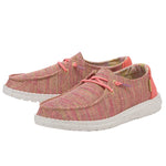 Hey Dude Women's Wendy Sox Glow Cream Size 5 | Women’s Shoes | Women’s Lace Up Loafers | Comfortable & Light-Weight