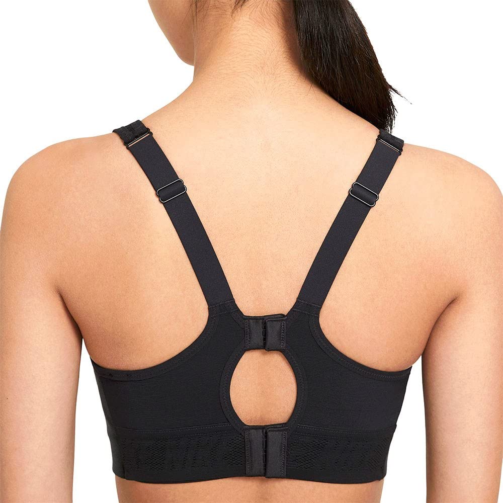 Nike Women's Sports Bras Nylon/Spandex Blend Indy Breathe Bra, High Support Black (Small)