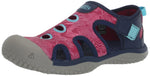 KEEN Stingray Closed Toe Water Sandals, Blue Depths/Festival Fuchsia, 3 US Unisex Big Kid