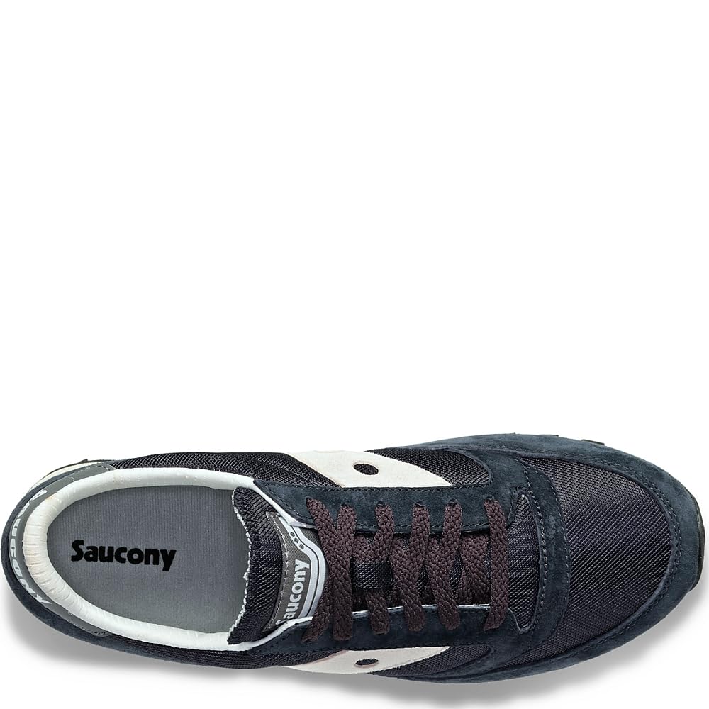 Saucony® Originals Jazz 81 Shoes for Men and Women – Wolverine Suede Upper – Cushioned Sockliner Navy/Gray Men's 11, Women's 12.5 Medium