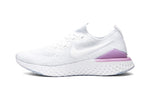 Nike Womens WMNS Epic React Flyknit 2 BQ8927 101 - Size 6.5W White/Pink/Black