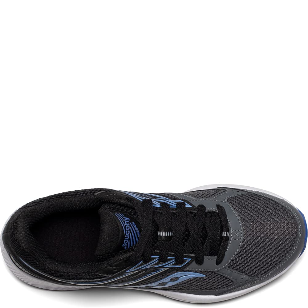 Saucony Women's Cohesion 14 Road Running Shoe, Charcoal/Jewel, 6