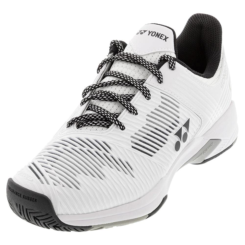 YONEX Men's Power Cushion Sonicage 2 Wide Tennis Shoes, White (US Size 11)