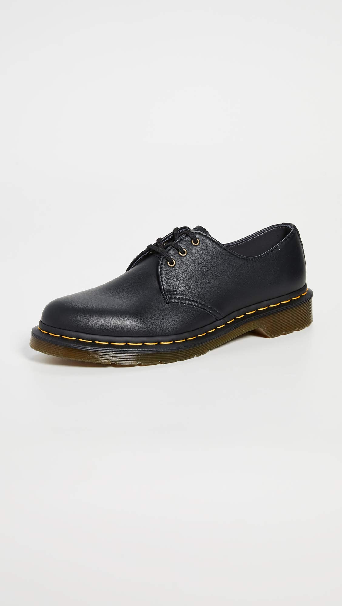 Dr. Martens Unisex Vegan 1461 Oxford Shoe, Black Felix Rub Off, 8 Women/7 Men