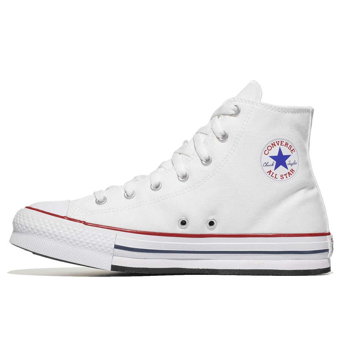 Converse Boy's Chuck Taylor All Star Eva Lift Hi (Big Kid) Platform, Optical White, 6