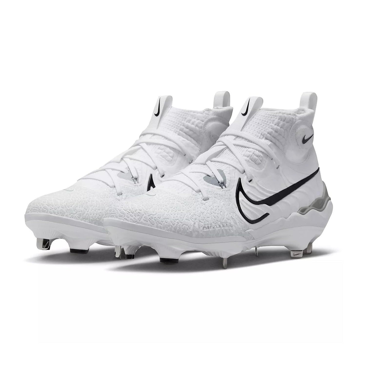 Nike Alpha Huarache NXT DJ6517-100 White-Black-Wolf Grey Men's Metal Baseball Cleats 8 US
