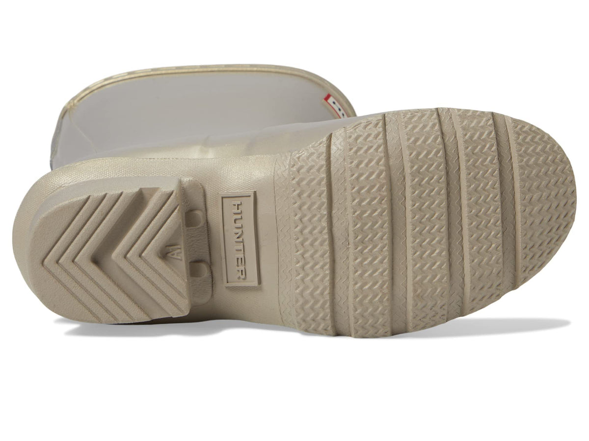 Hunter Big Kids Original Nebula Rain Boot, Pale Gold, 4