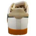 Gola Women's Elan Leather Sneaker, White/Evergreen/Bone, 7.5