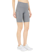 Brooks Womens Method 8" Short Tights Steel MD (US 8-10) 8