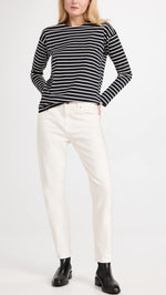 AG Adriano Goldschmied Women's Ex Boyfriend Slim Jeans 27 1 Year Tonal White