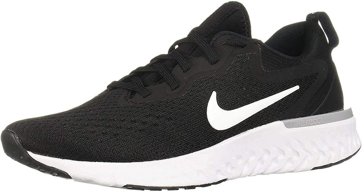 Nike Women's Odyssey React Black/White/Wolf Grey Running Shoe 9 Women US