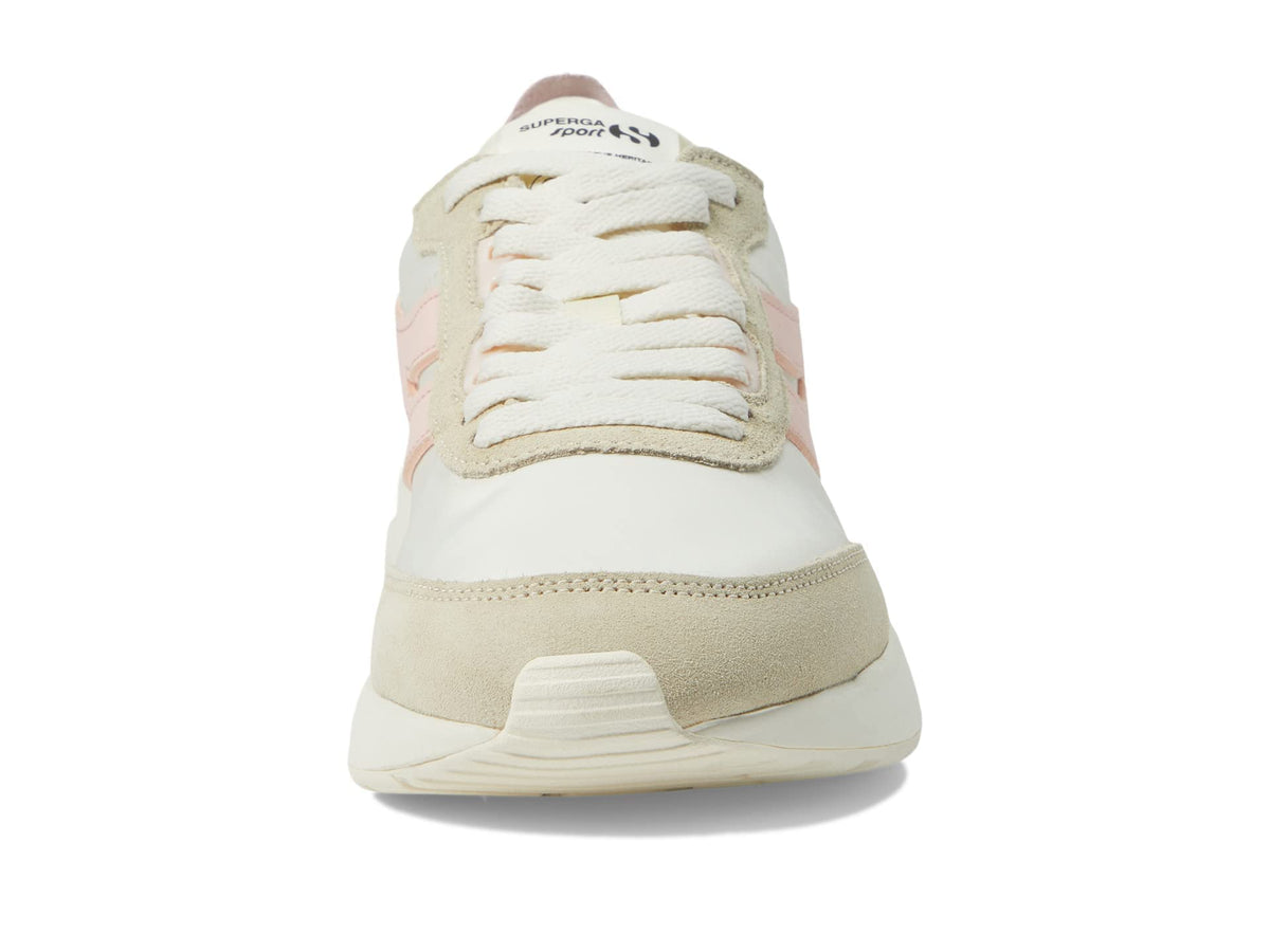 Superga 4089 - Training 9Ts Slim White Avorio/Pink Ashbeige Light Eggshell EU 42 (US Women's 10.5) Medium
