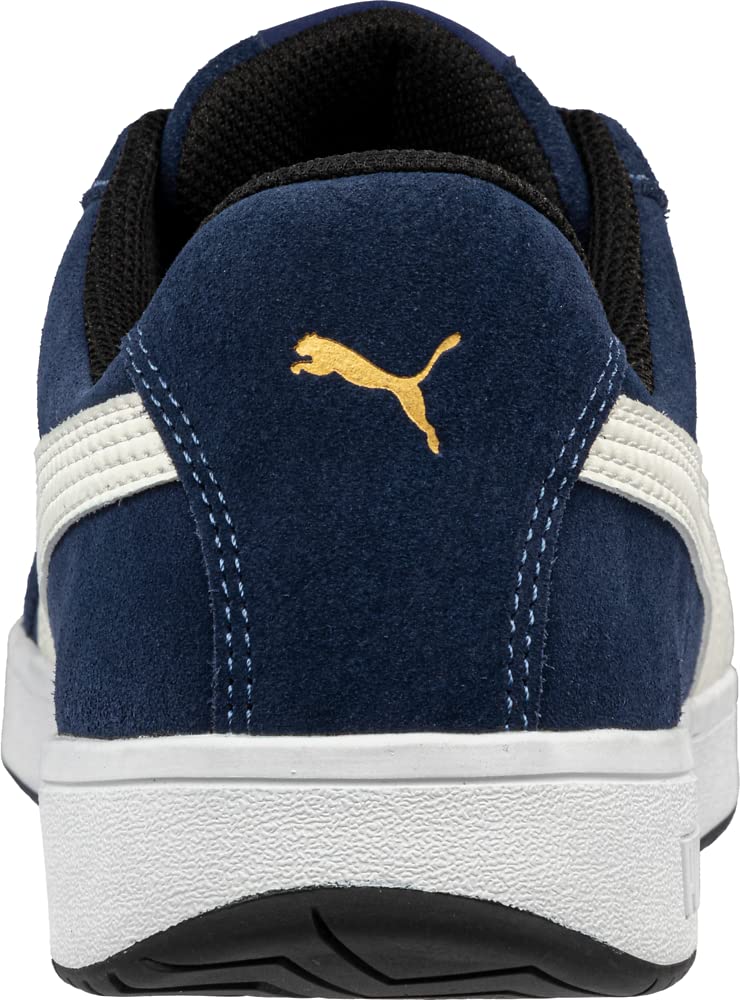 PUMA Men's Iconic Black Industrial Shoe, Suede Navy Eh, 14