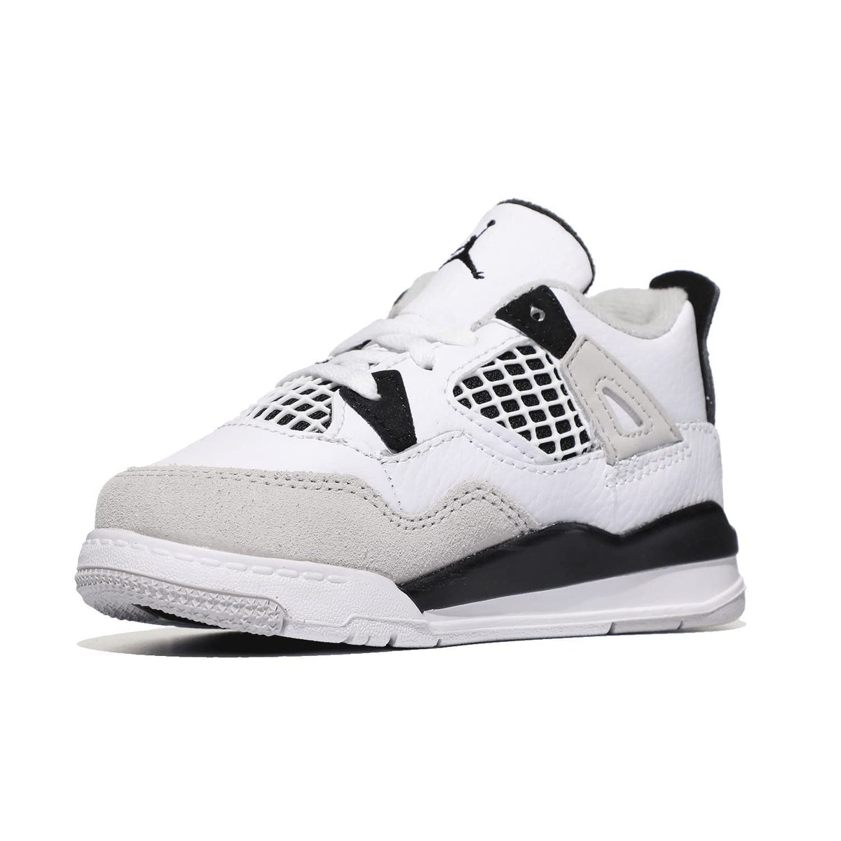 Jordan Baby Boy's Air 4 Retro (Infant/Toddler) White/Black/Neutral Grey 6 Toddler M
