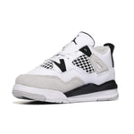 Jordan Baby Boy's Air 4 Retro (Infant/Toddler) White/Black/Neutral Grey 6 Toddler M