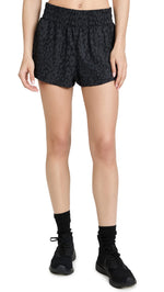 Varley Women's Kallin Running Shorts, Shadow Animal, Print, Black, XS