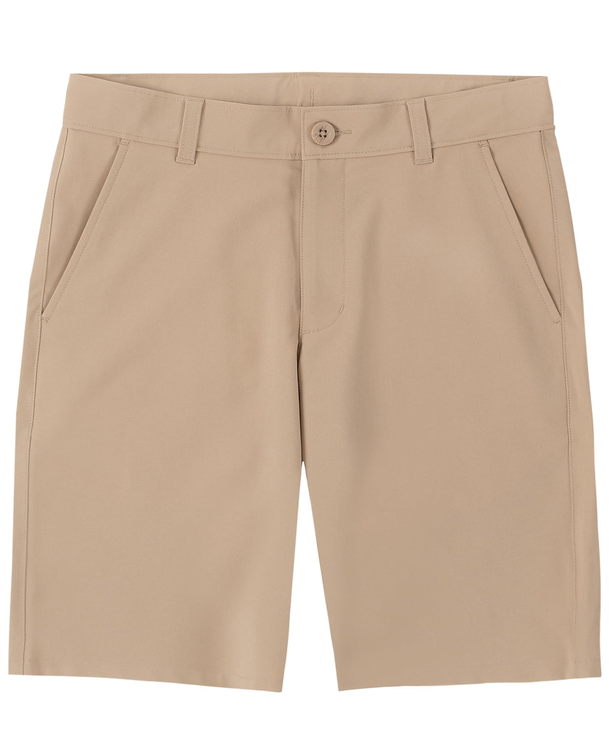 Nautica Big Boys' Uniform Flat Front Twill Short, Khaki, Large/16
