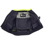 Xelement CF-6019-66 Men's 'Invasion' Neon Green Textile Motorcycle Jacket wit X-Armor Protection - X-Large