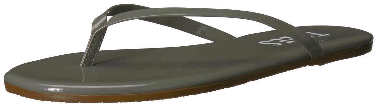 TKEES Women's Glosses Flip Flop, Sweet Smoke, 9 B US