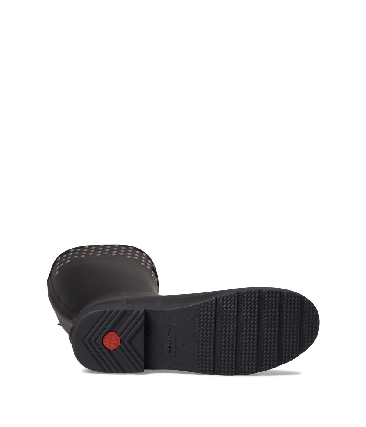 Hunter Refined Tall Stud Cuff Boot Black 11 M